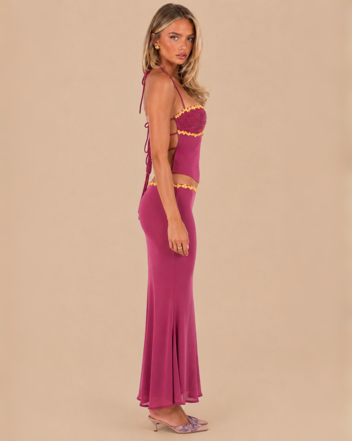 The Isla Skirt Set - Pink