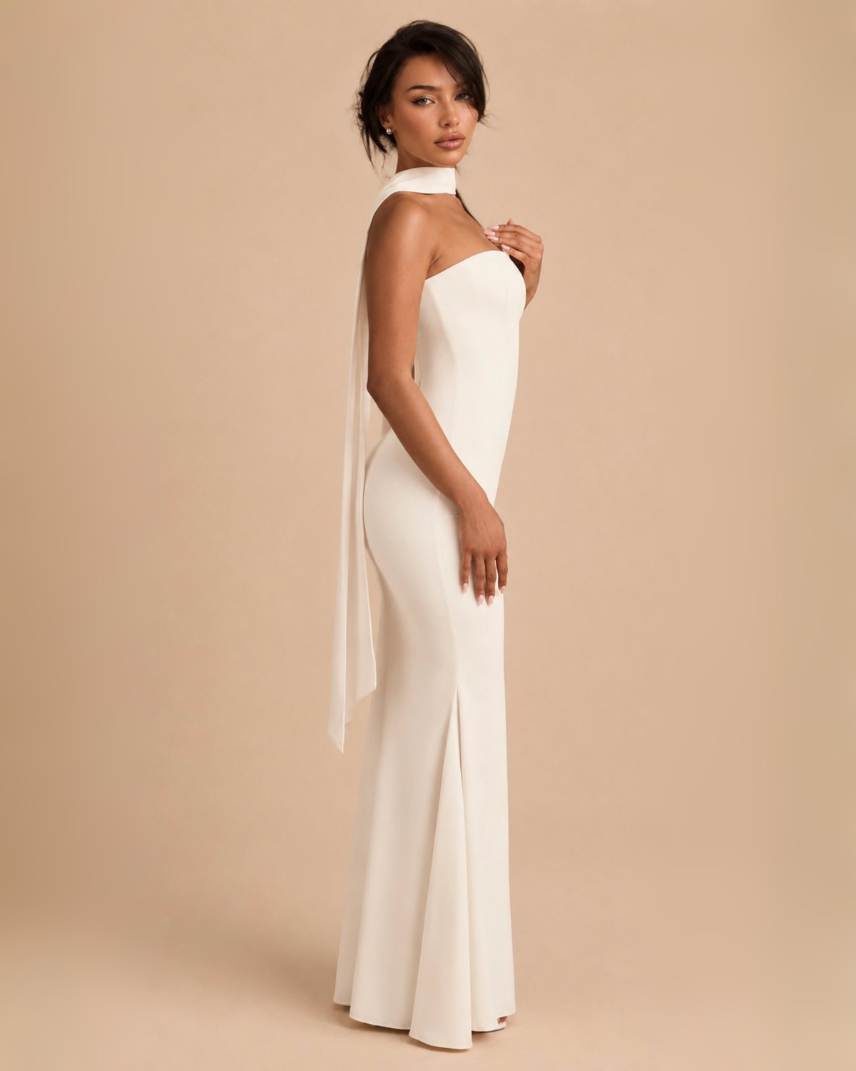 The Belsa Maxi Dress -  White