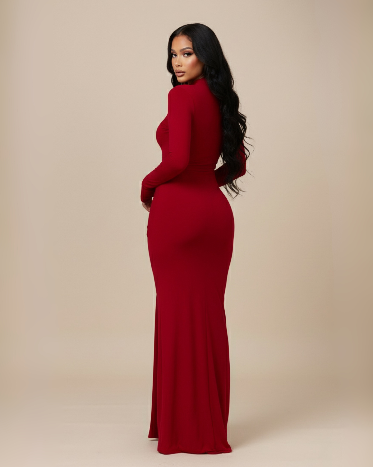 The Estelle Maxi Dress - Red