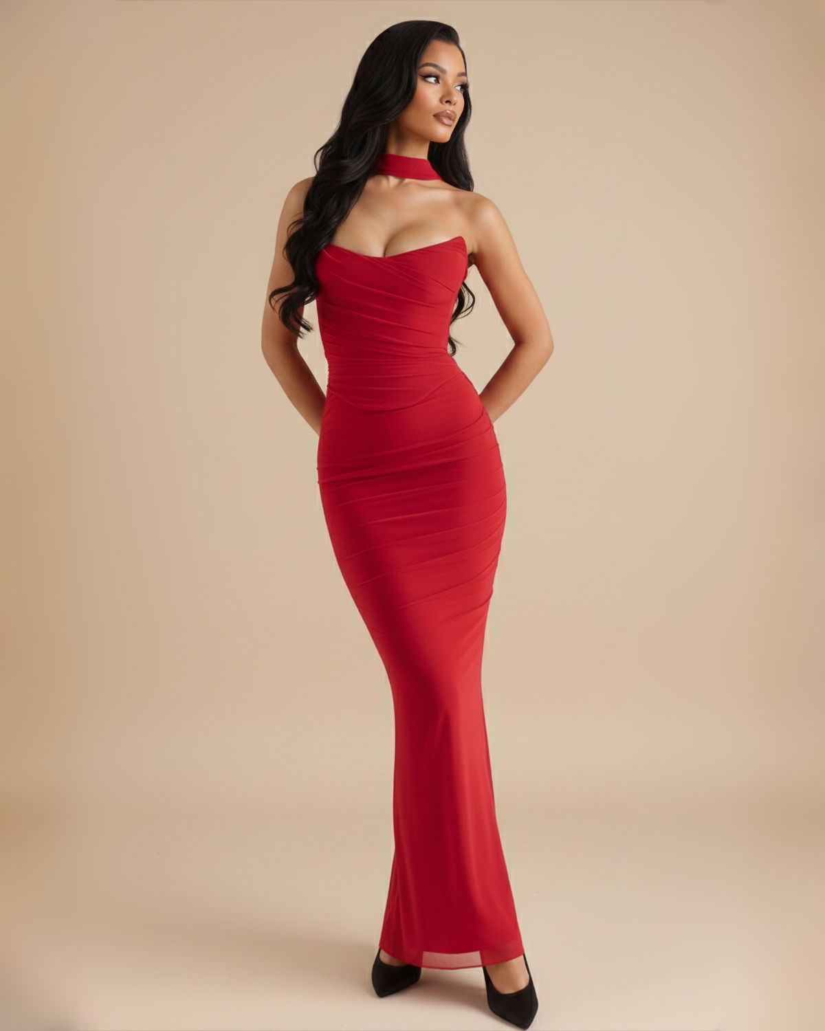 The Leilani Skirt Set - Red