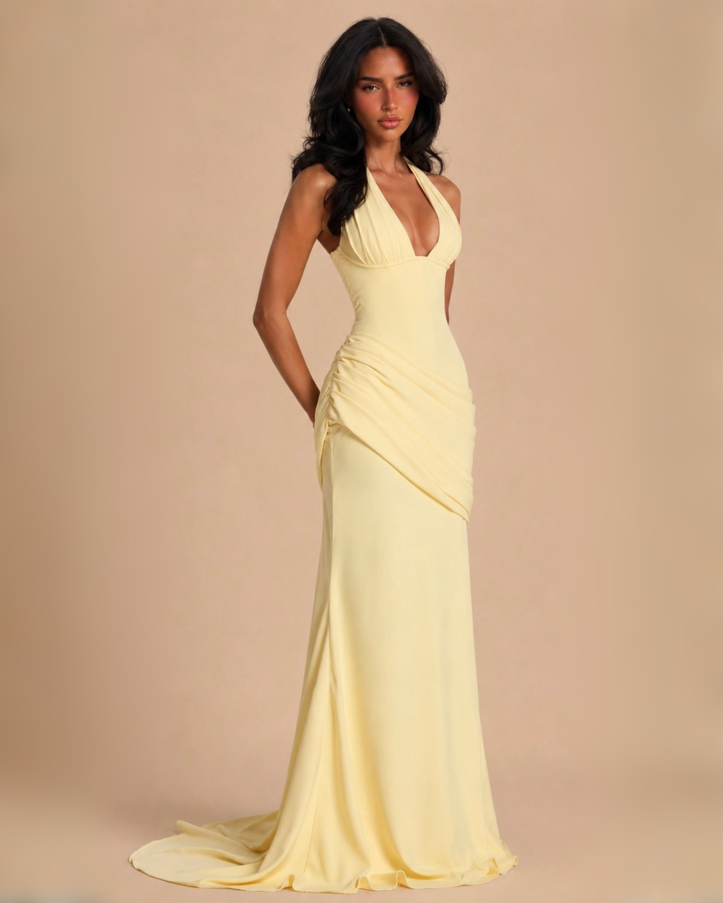 The Elyna Maxi Dress - Yellow