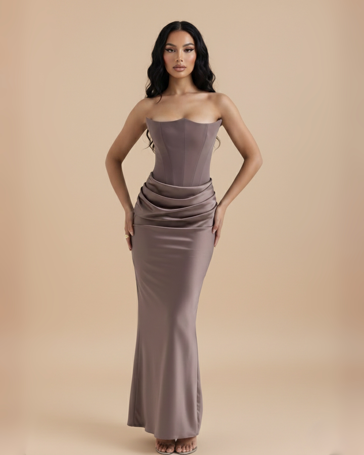 The Laura Maxi Dress - Grey