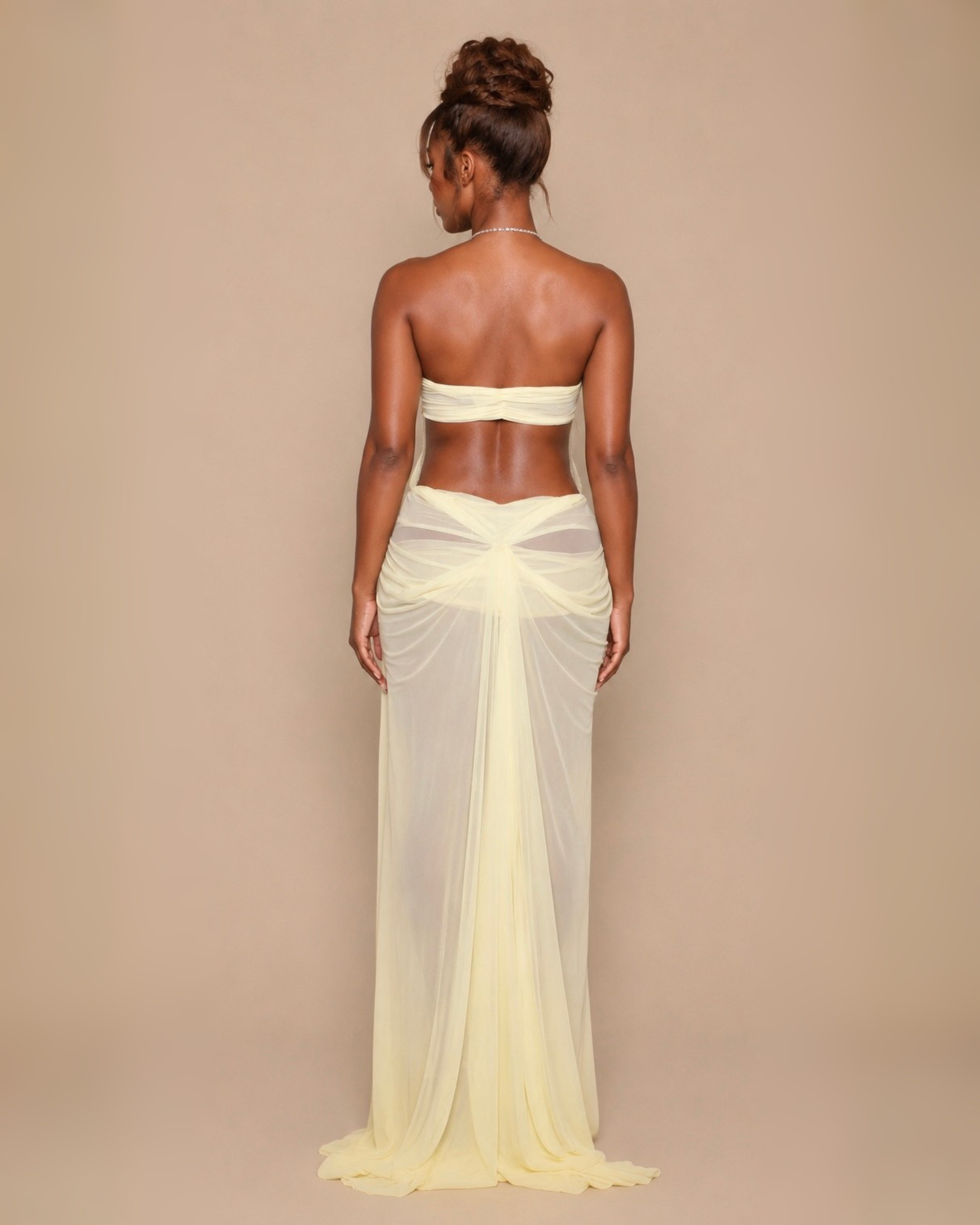 The Kiana Maxi Dress - Butter Yellow