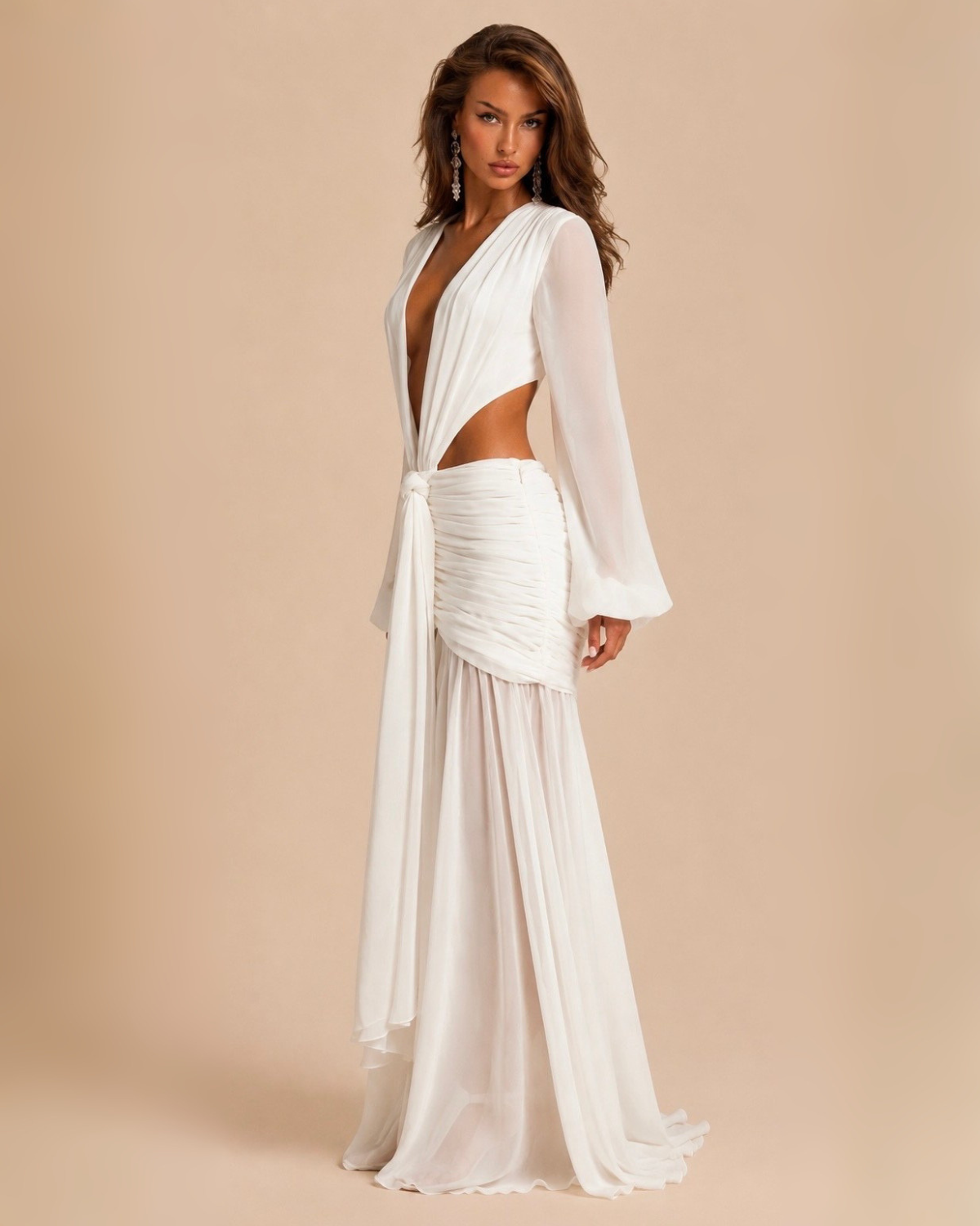 The Sasha Maxi Dress - White