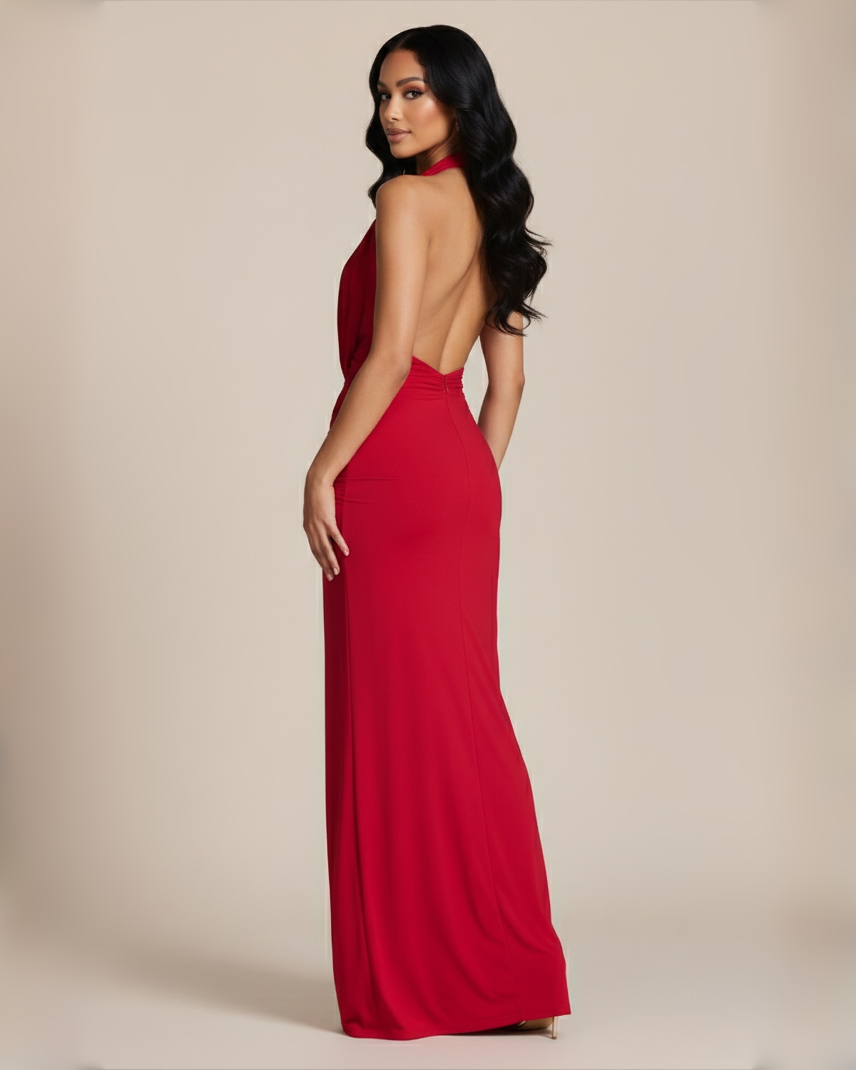 The Marcella Maxi Dress - Red