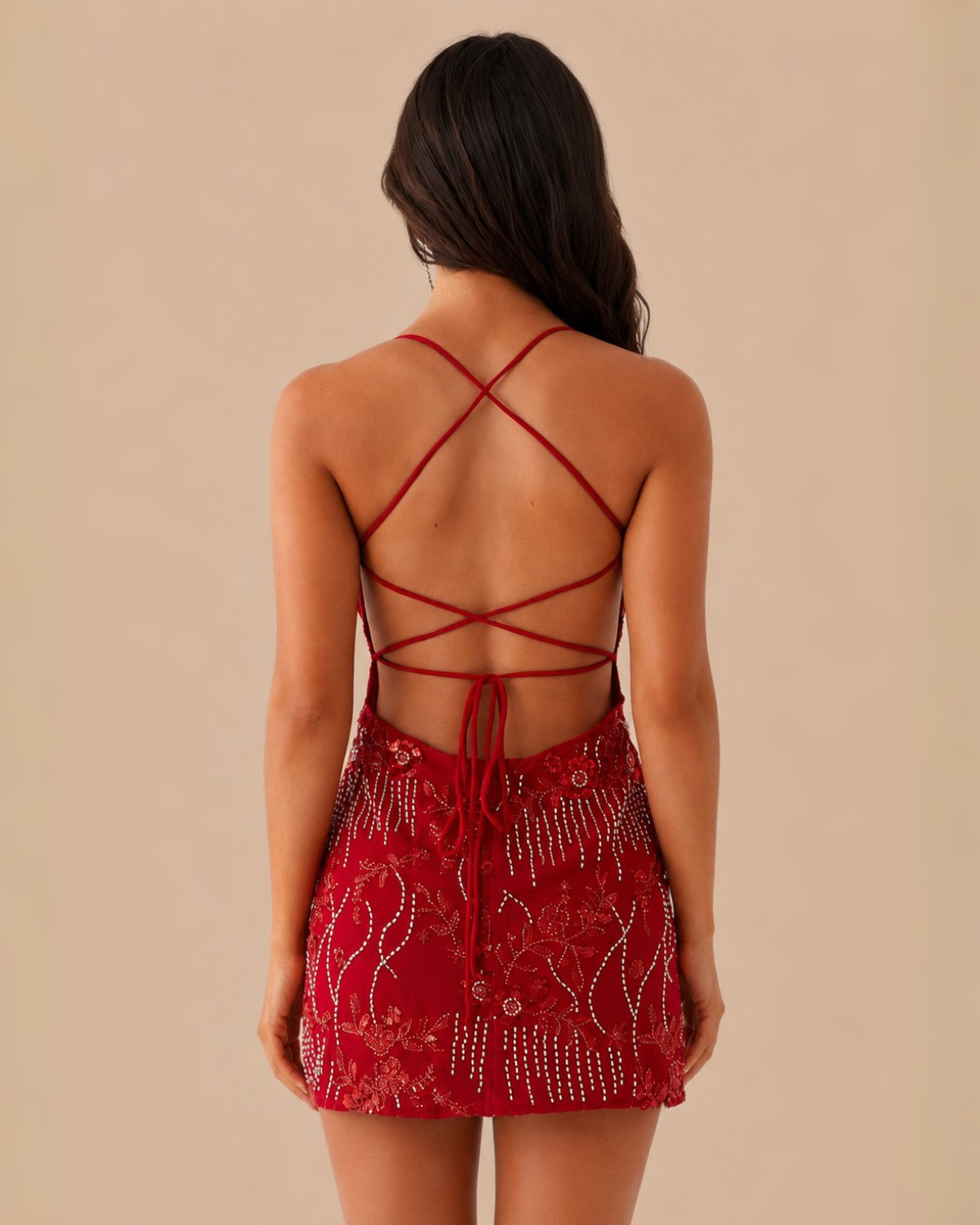 The Kaia Mini Dress - Red