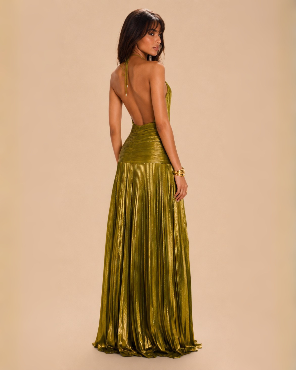 The Calanthe Maxi Dress - Olive