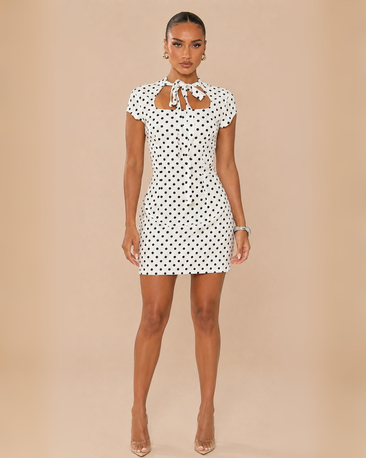 The Polly Mini Dress - Polka Dot