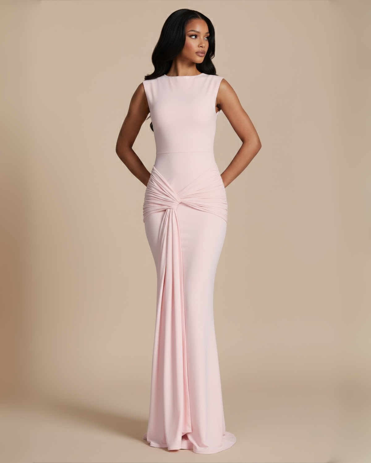 The Serenity Maxi Dress - Baby Pink