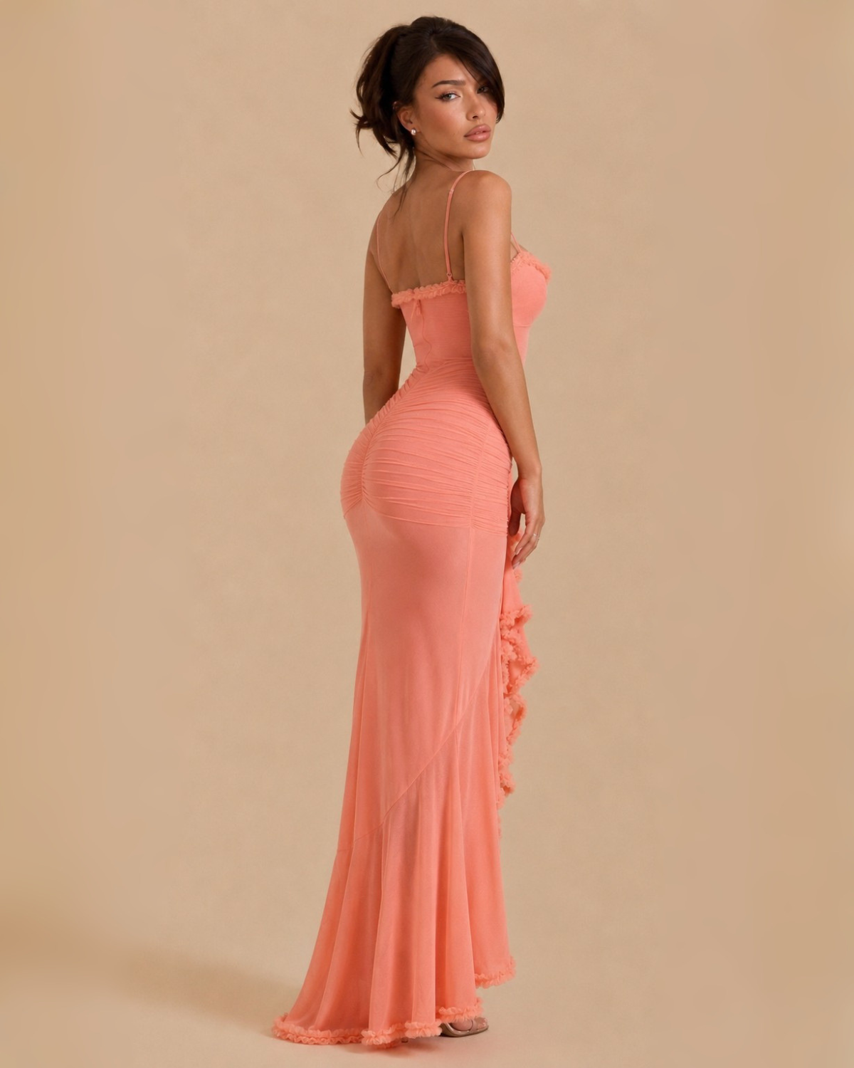 The Maliyah Maxi Dress - Peach