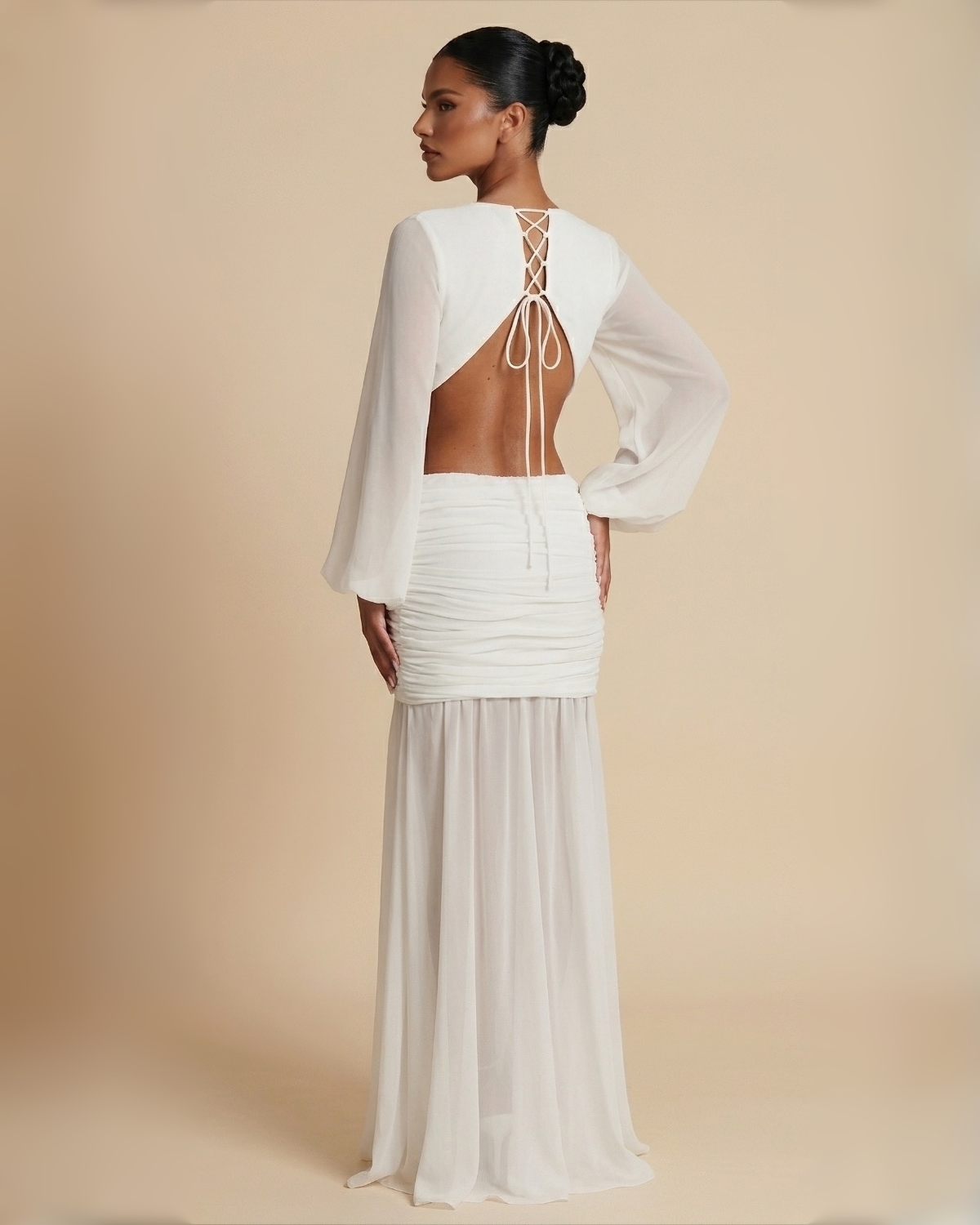 The Sasha Maxi Dress - White