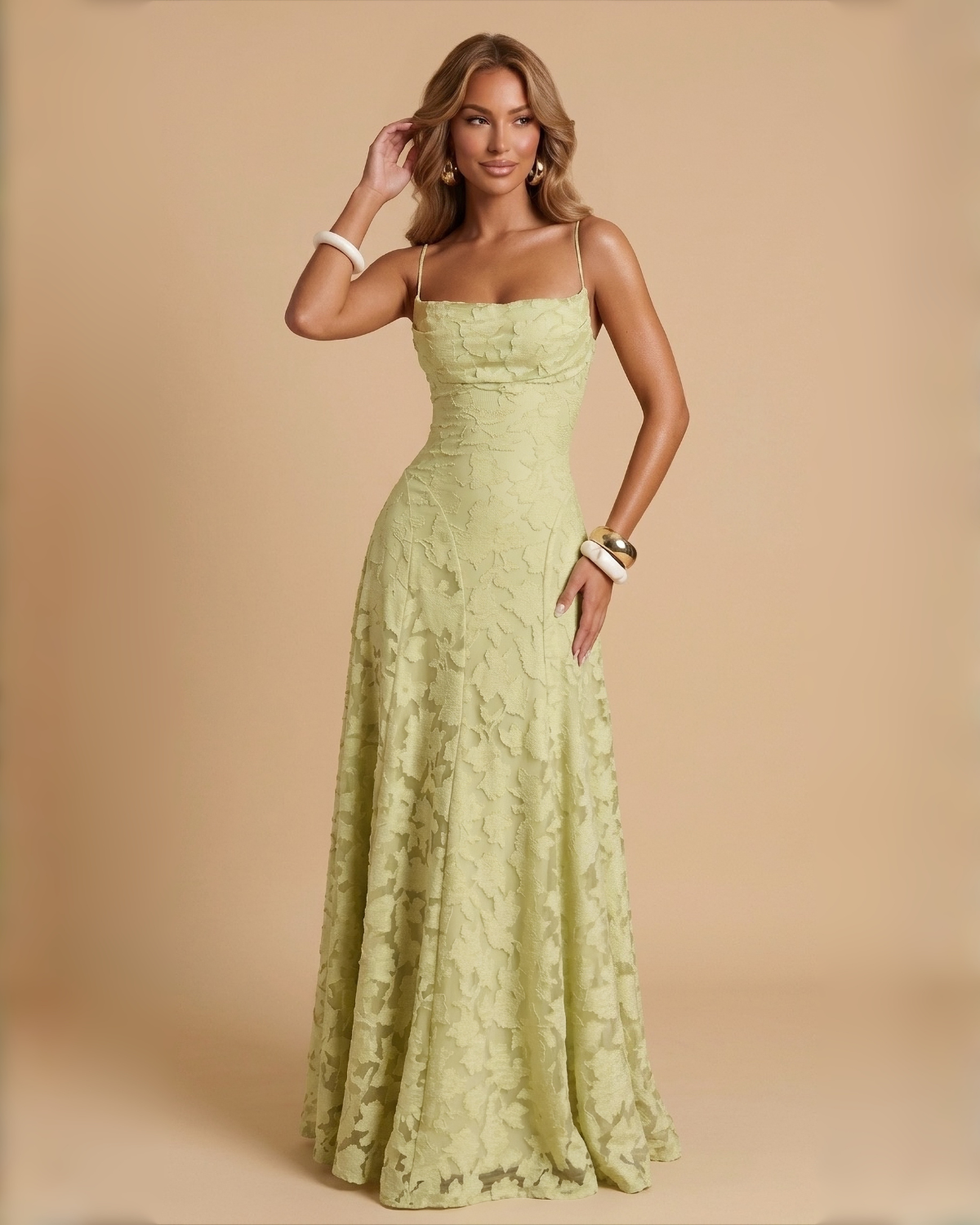 The Lola Maxi Dress - Light Green