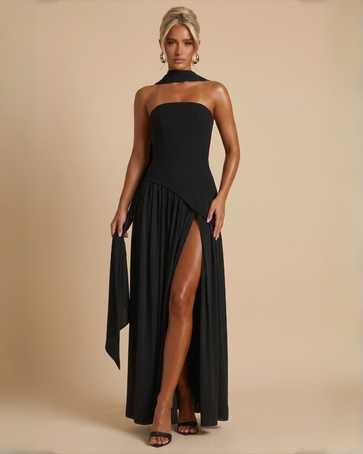The Elizabeth Maxi Dress - Black
