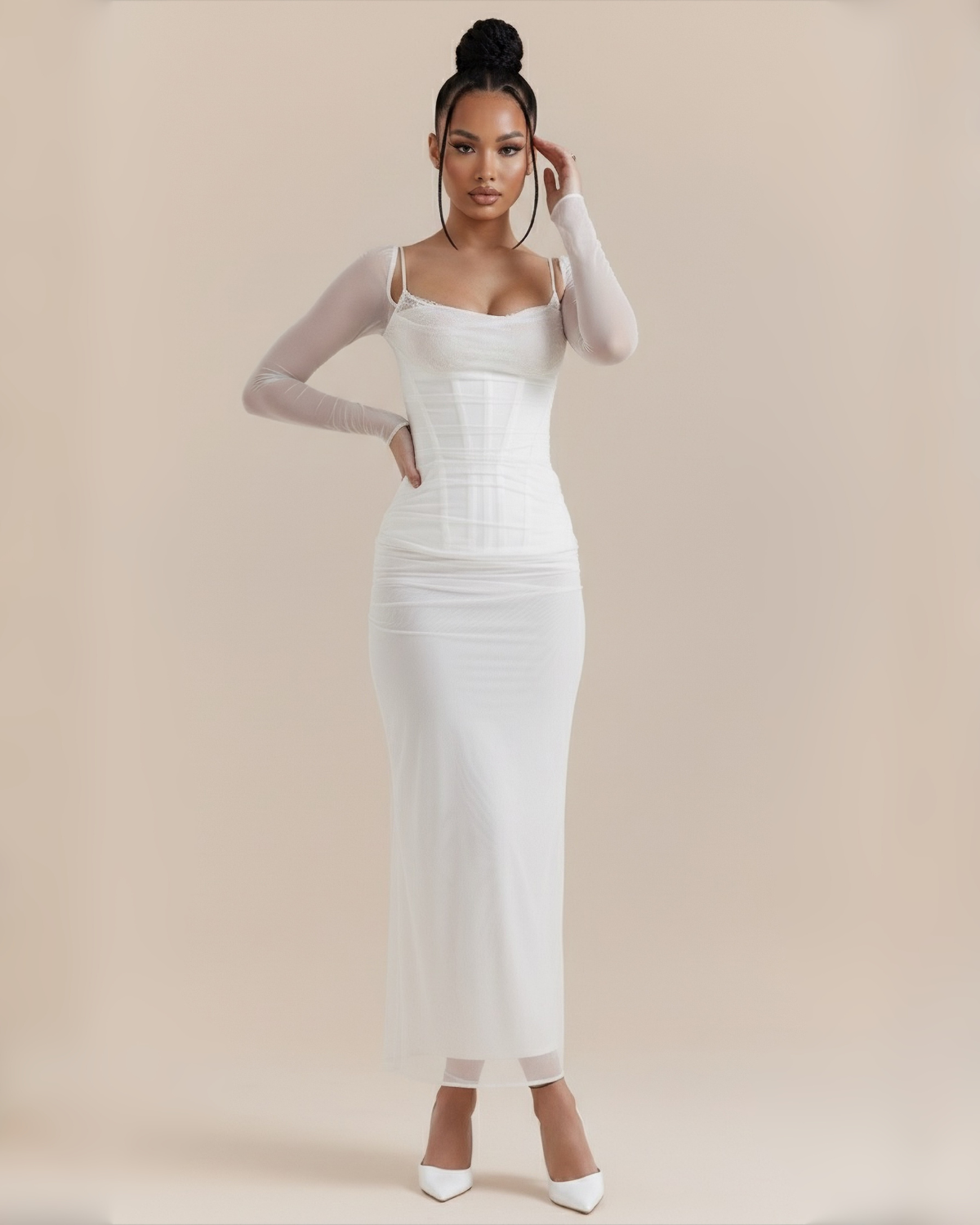 The Tamara Maxi Dress - White