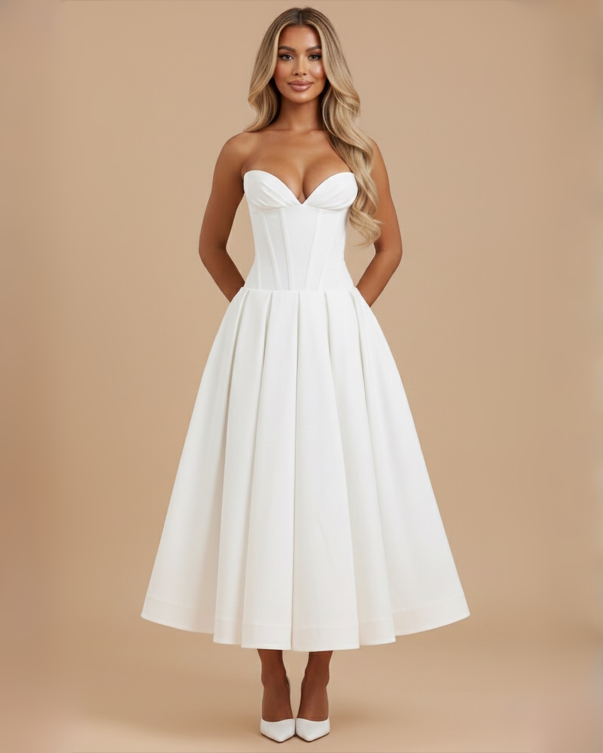 The Josephine Maxi Dress - White