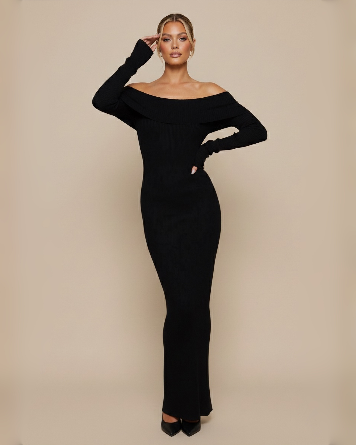The Lia Maxi Dress - Black