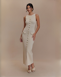 The Odele Maxi Dress - Cream