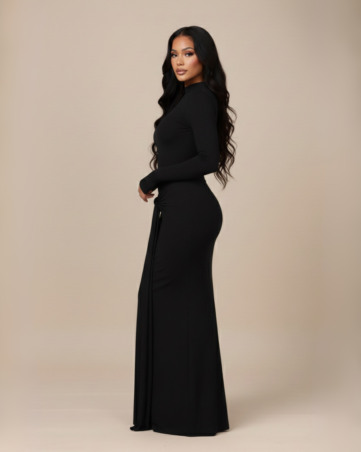 The Estelle Maxi Dress - Black