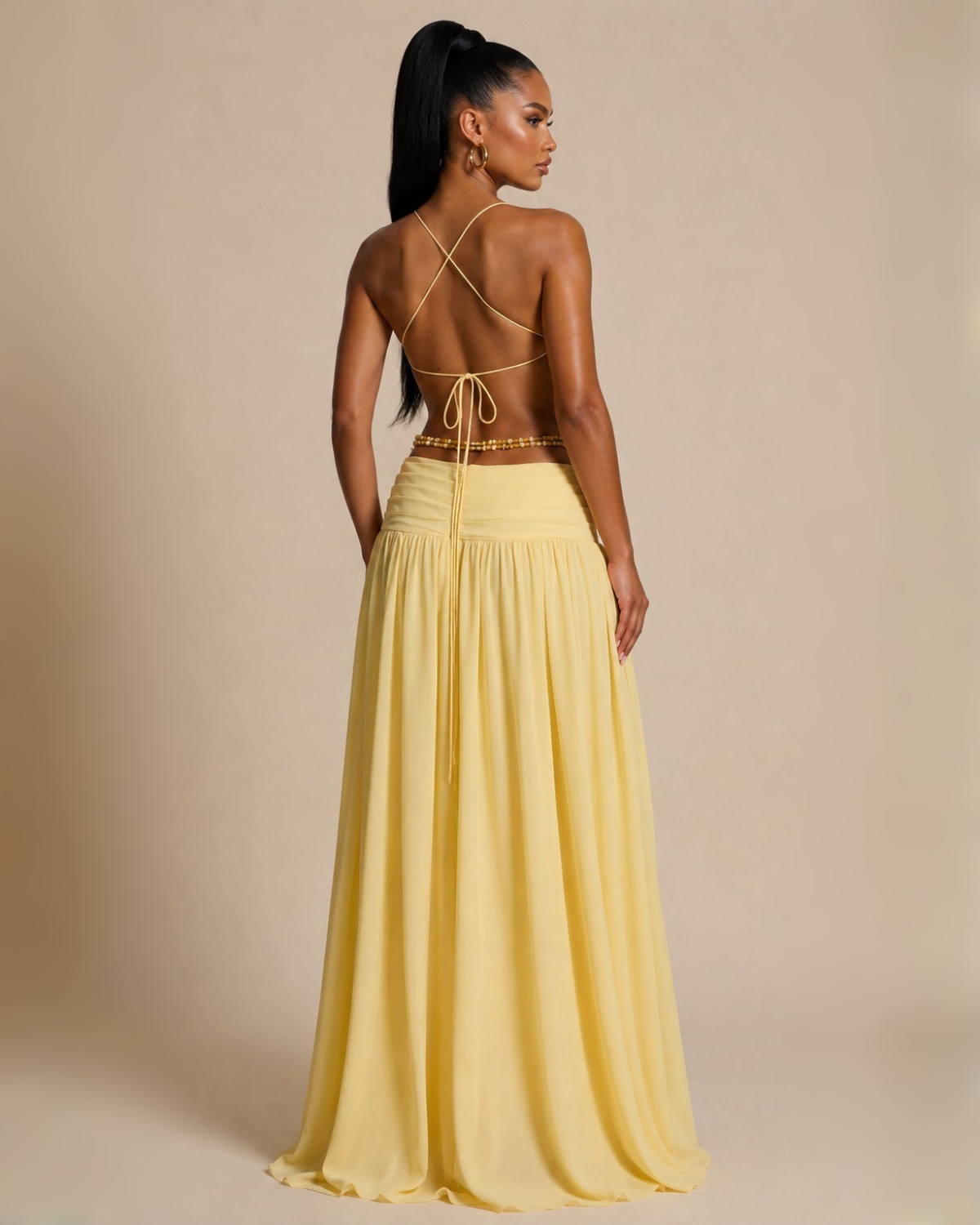 The Alula Maxi Dress - Yellow