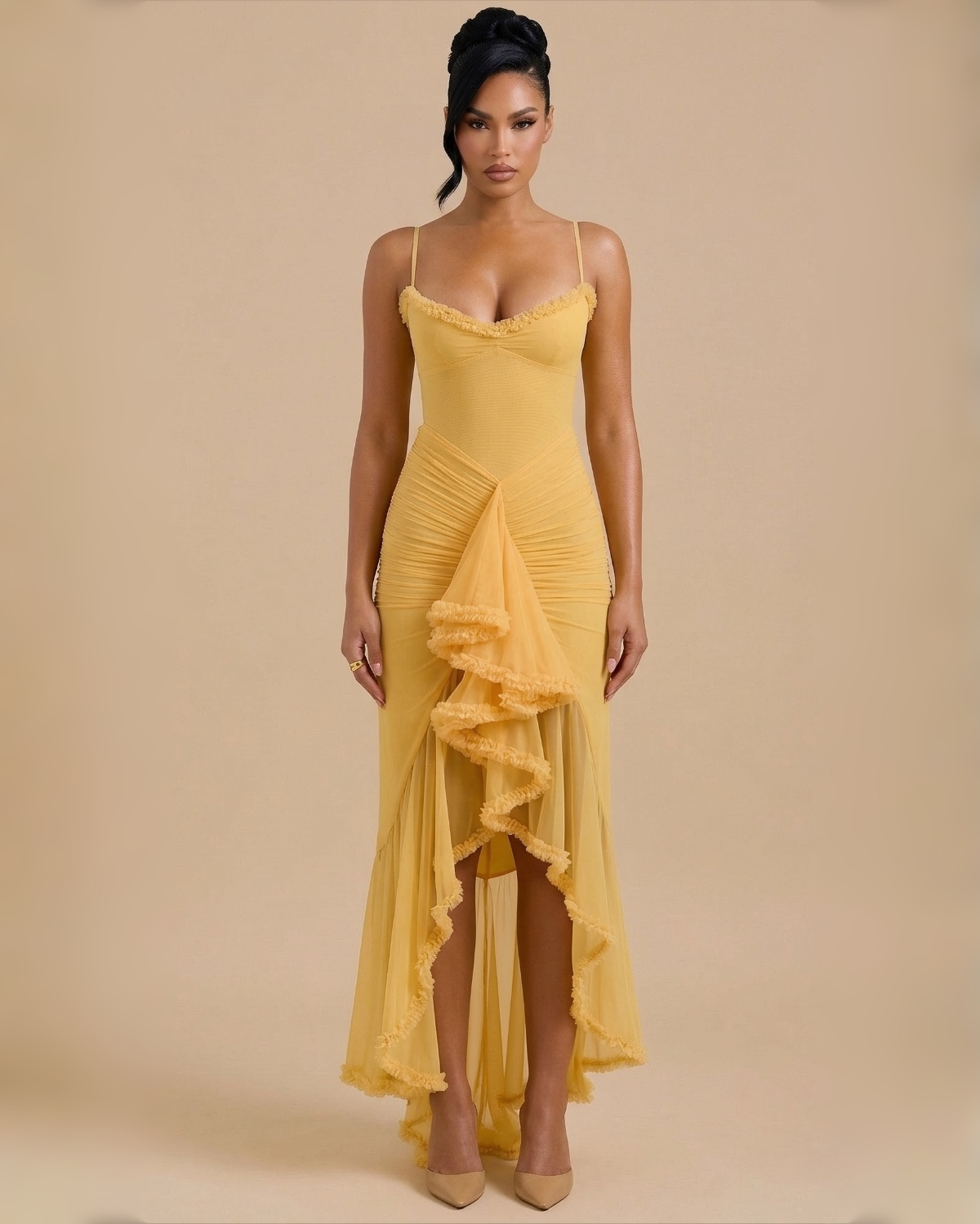 The Maliyah Maxi Dress - Yellow