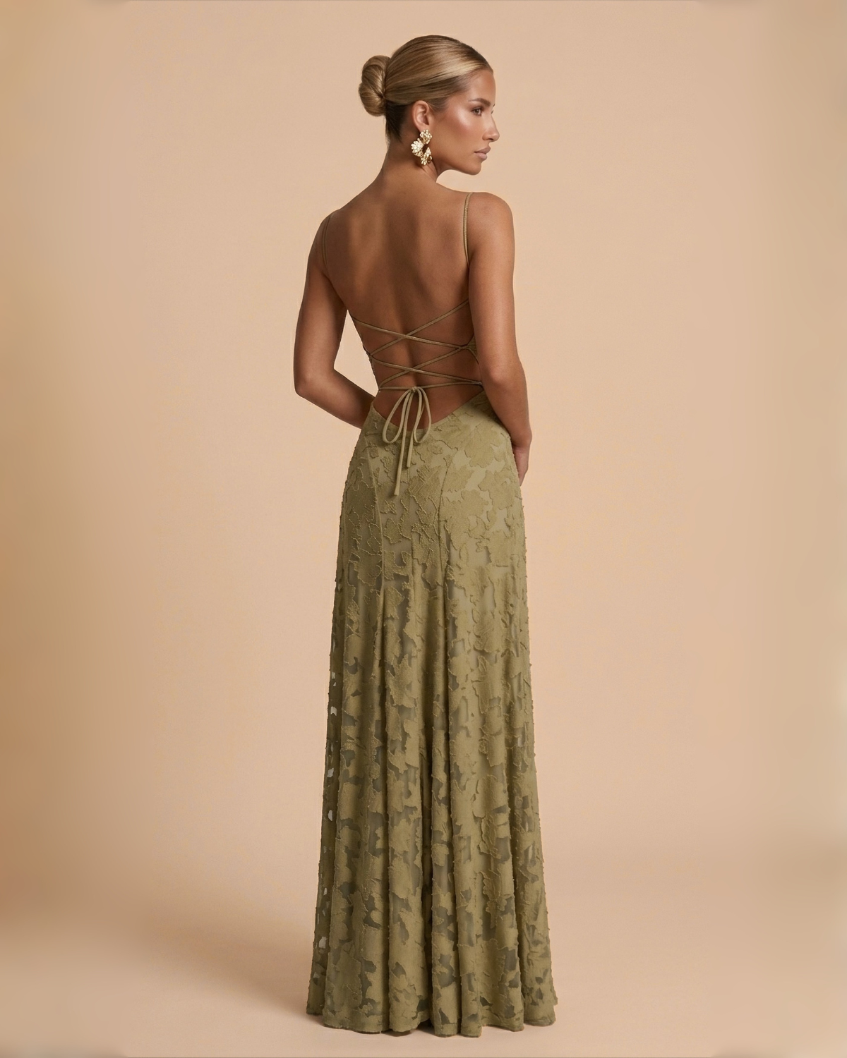 The Lola Maxi Dress - Olive