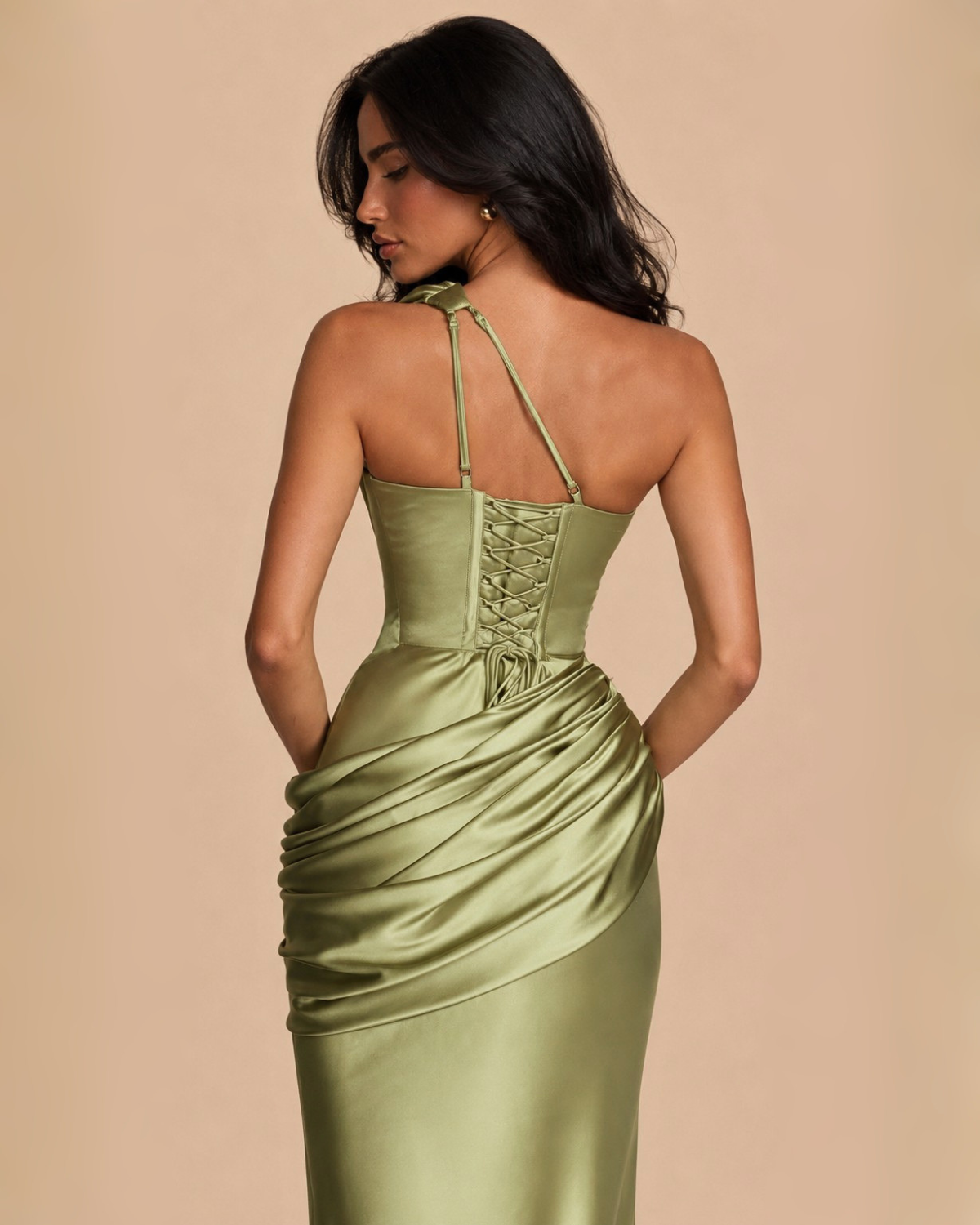 The Raquel Maxi Dress - Olive