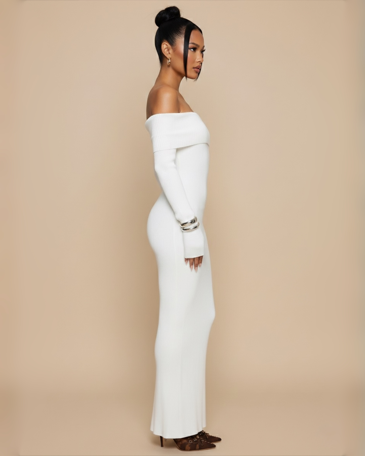 The Lia Maxi Dress - White