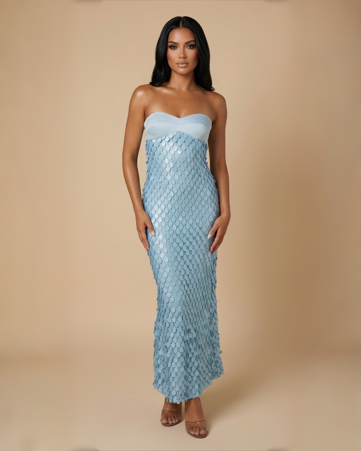 The Celeste Maxi Dress - Blue