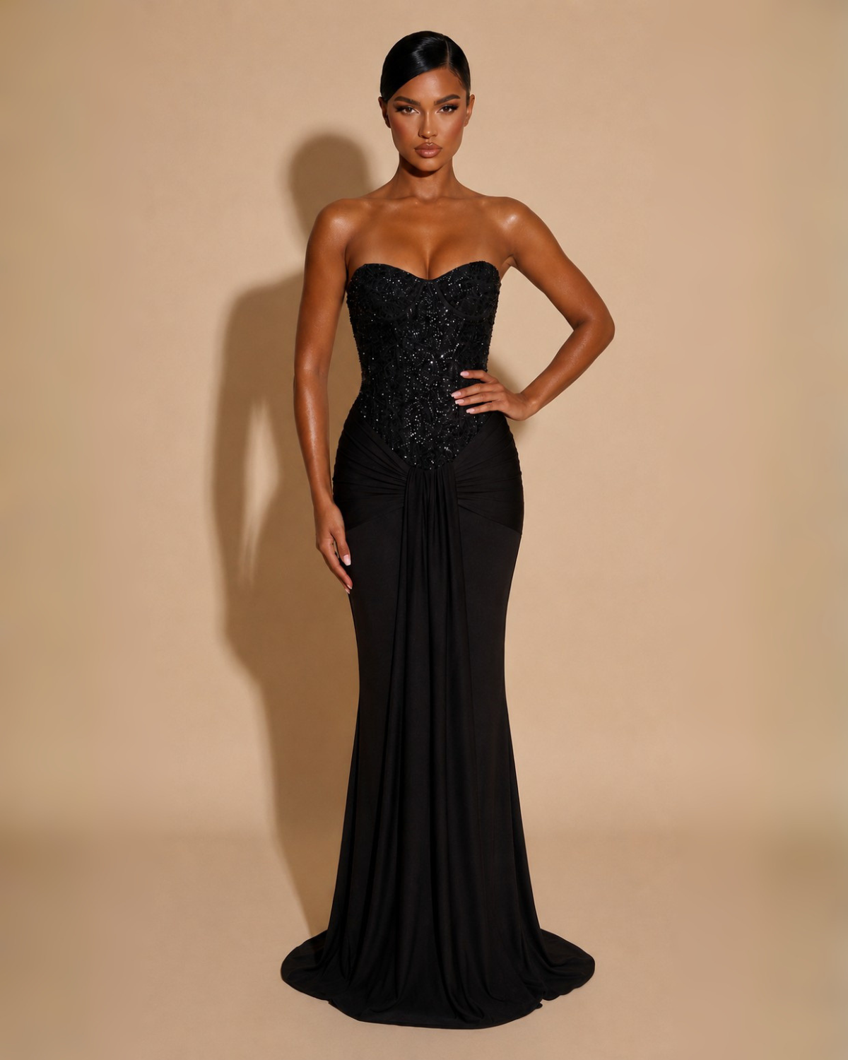 The Arabella Maxi Dress - Black