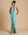 The Soraya Maxi Dress - Aqua Blue