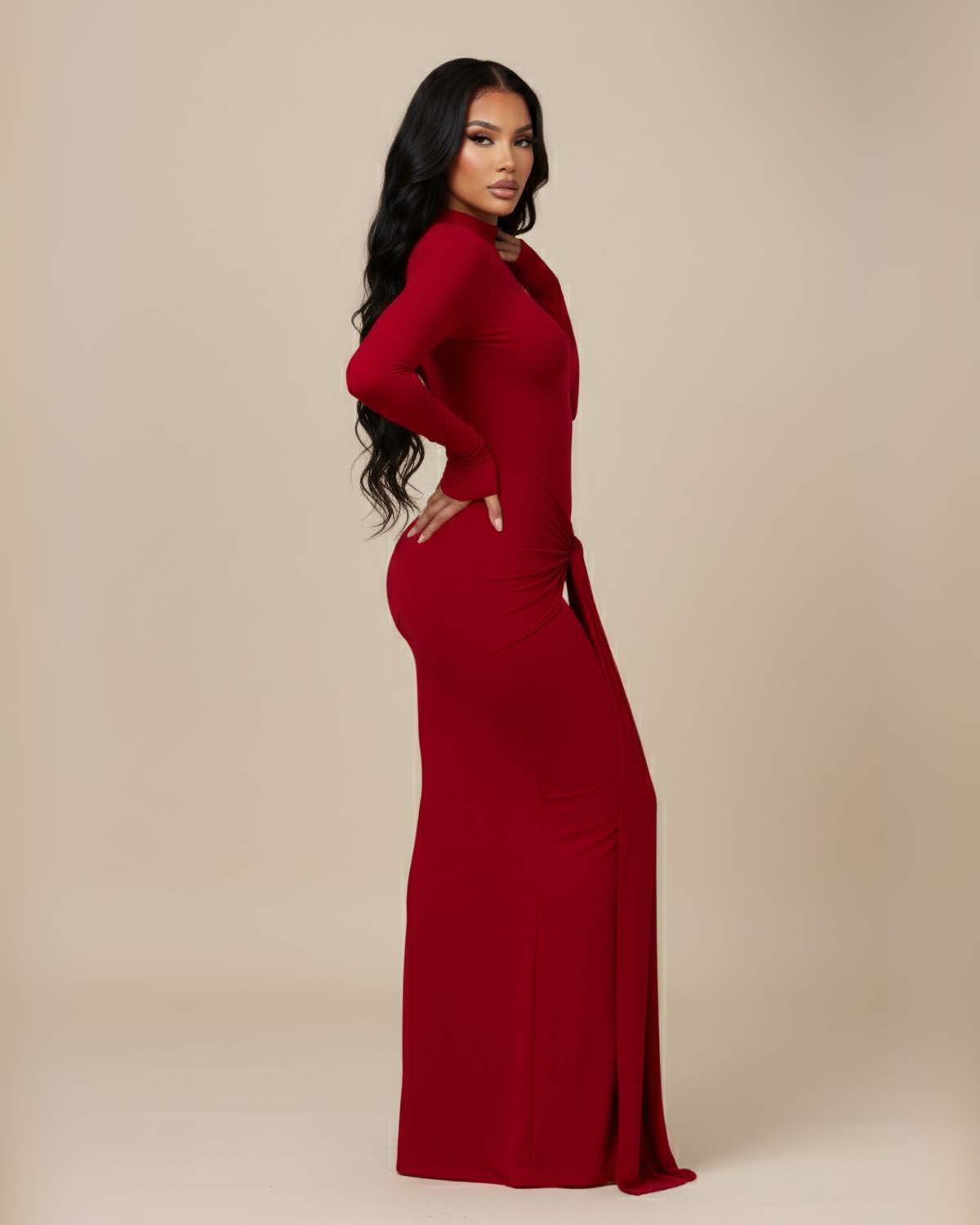 The Estelle Maxi Dress - Red