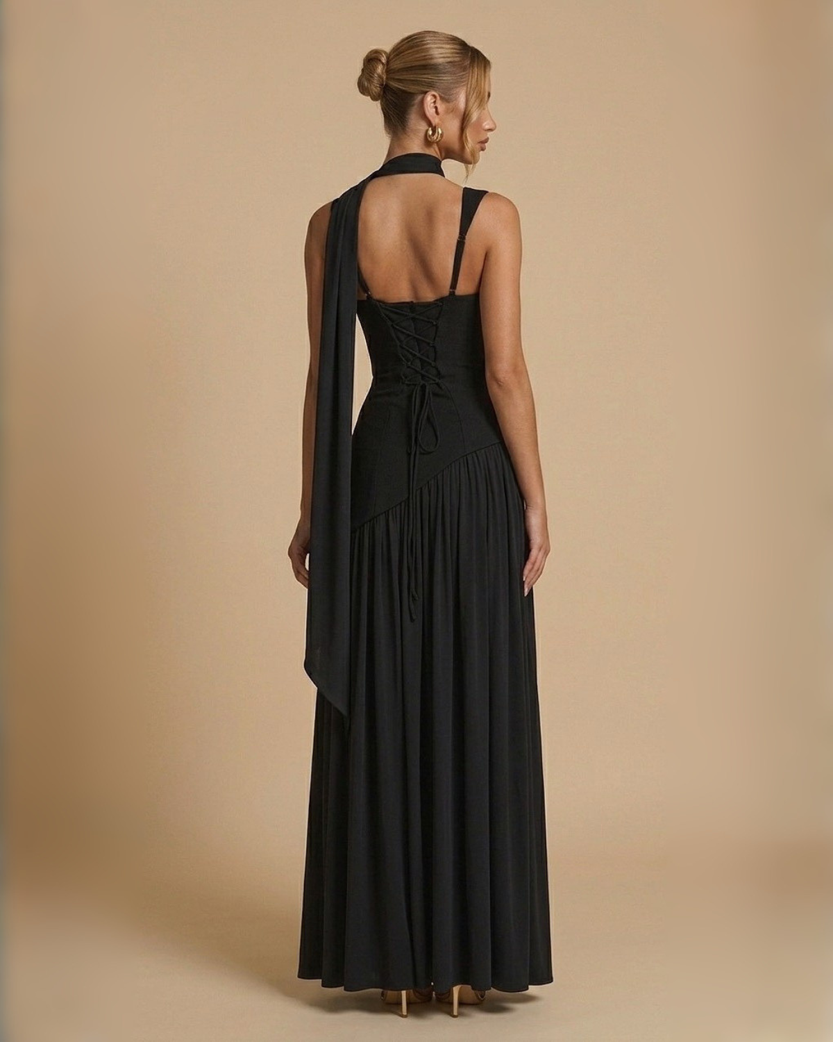 The Stephanie Maxi Dress - Black