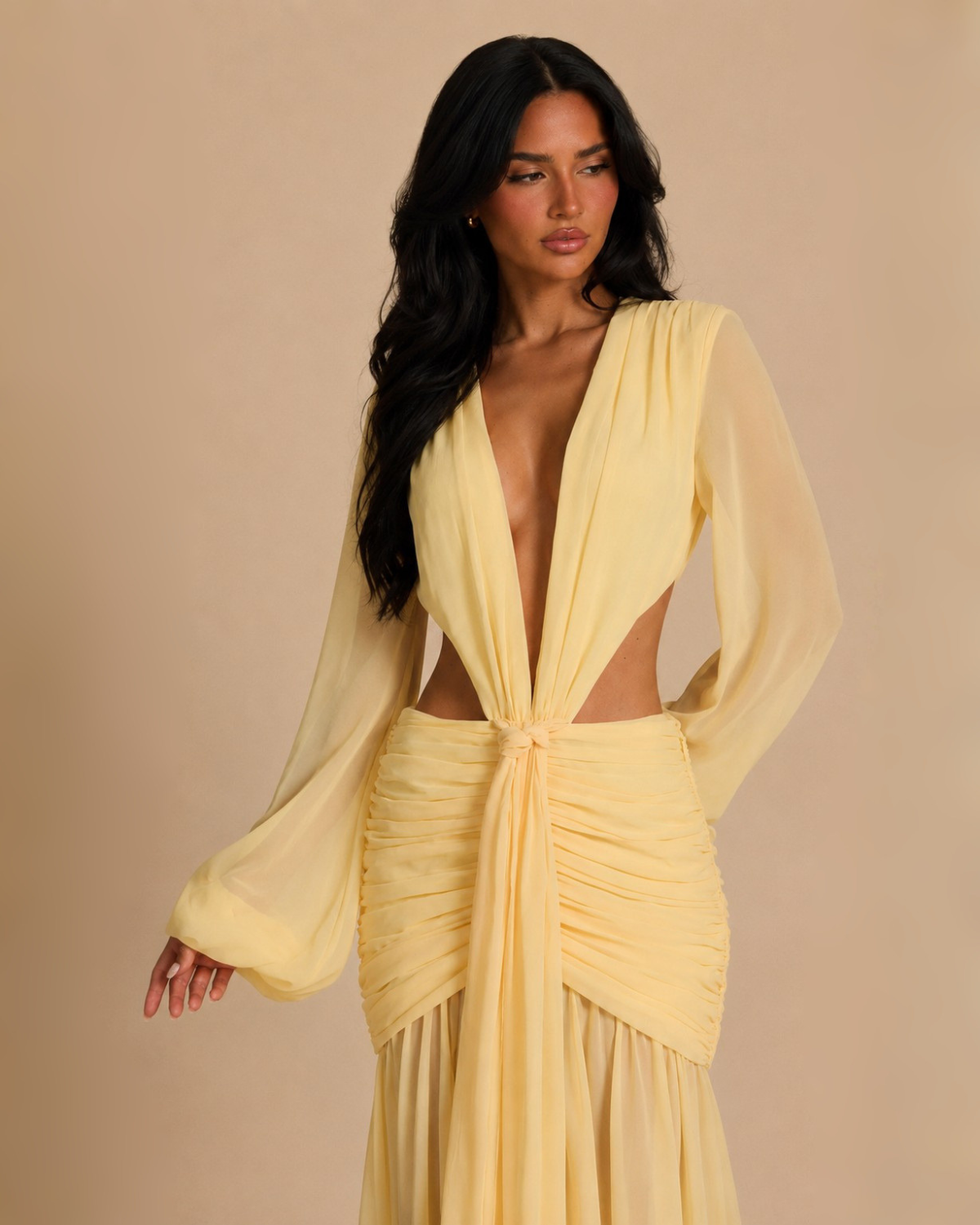 The Sasha Maxi Dress - Yellow