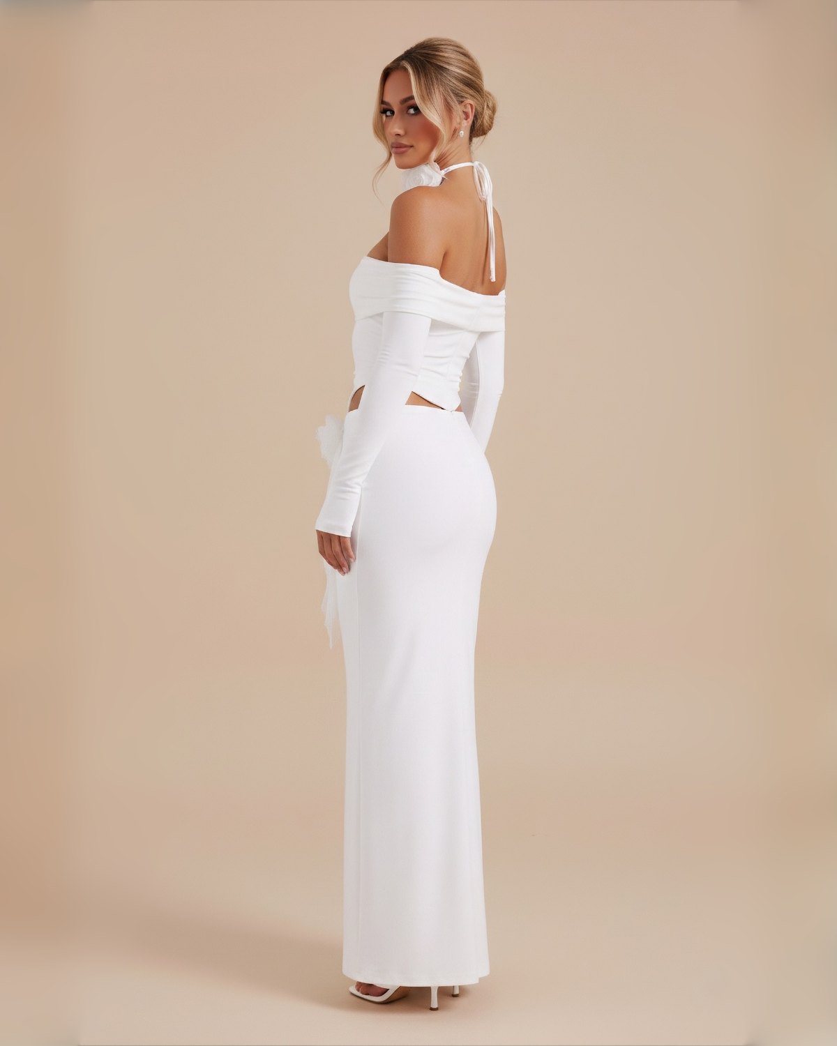 The Barbara Skirt Set - White