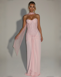 The Arabella Maxi Dress - Baby Pink