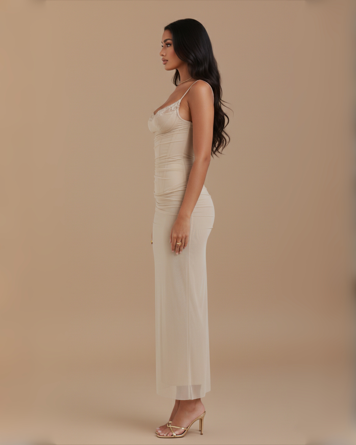 The Tamara Sleeveless Maxi Dress - Grey