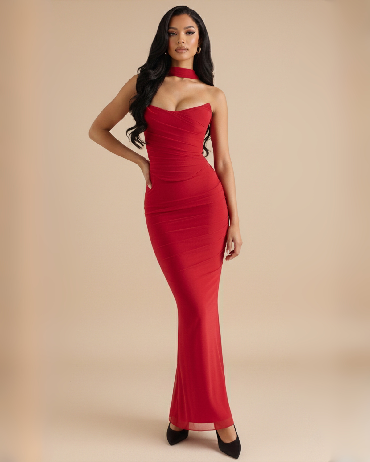 The Leilani Skirt Set - Red