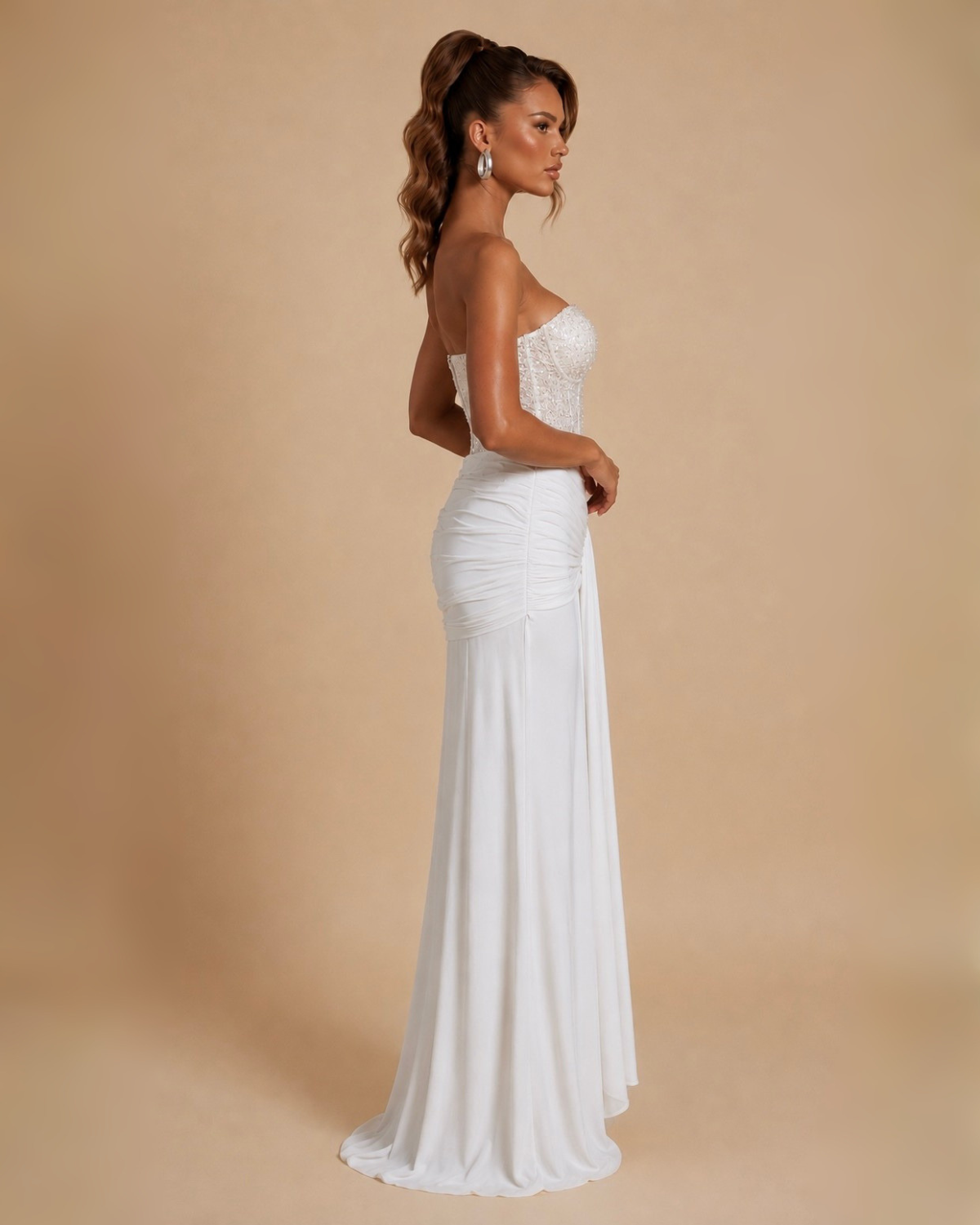 The Arabella Maxi Dress - White