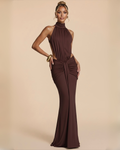 The Cordelia Maxi Dress - Brown
