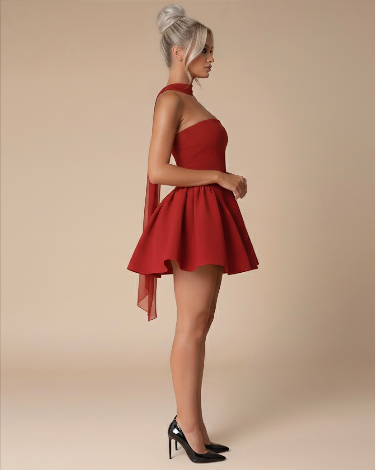 The Luna Mini Dress - Red