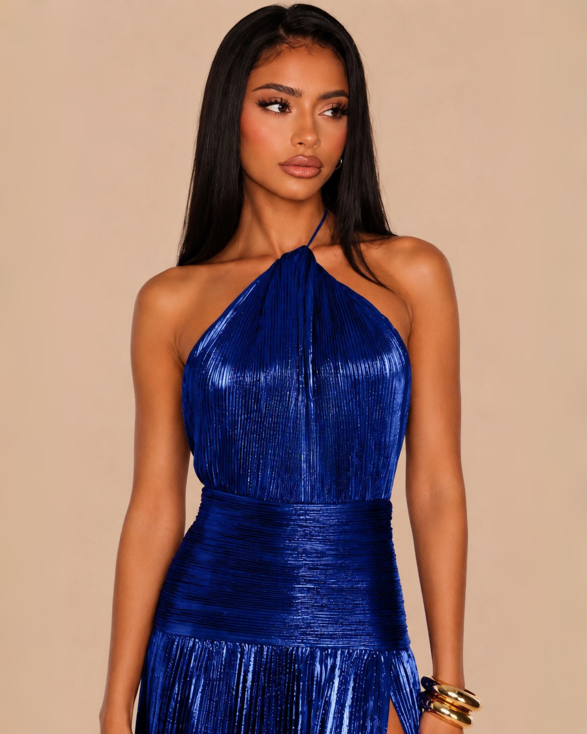 The Calanthe Maxi Dress - Royal Blue
