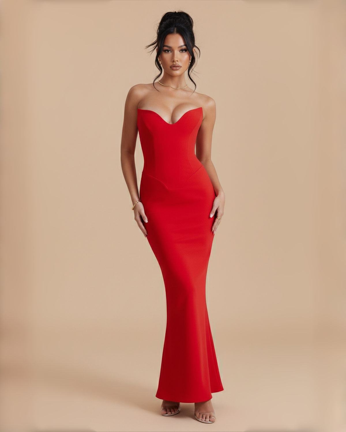 The Marianna Maxi Dress - Red