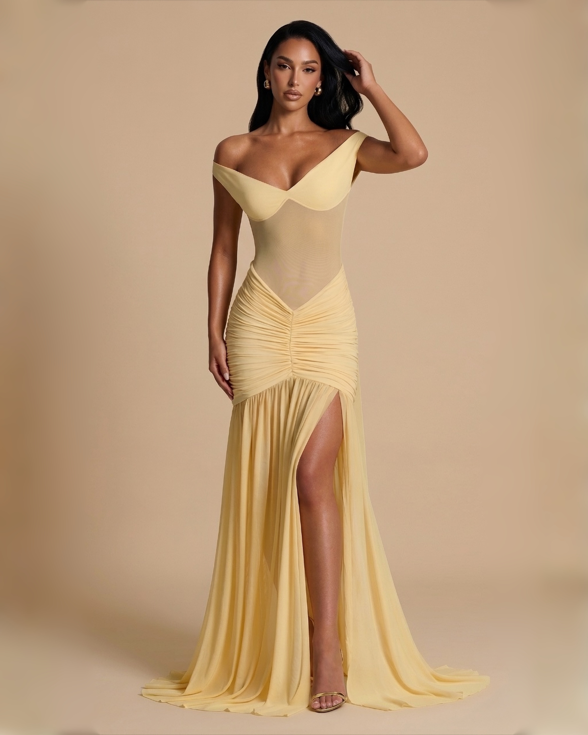 The Daphne Maxi Dress - Yellow