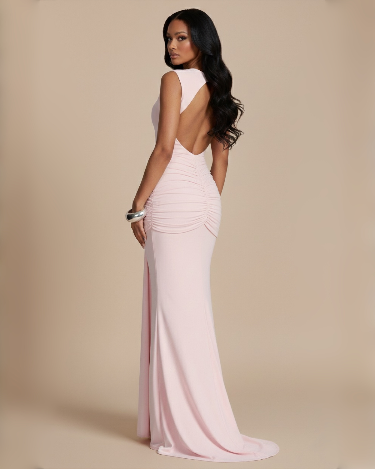 The Serenity Maxi Dress - Baby Pink