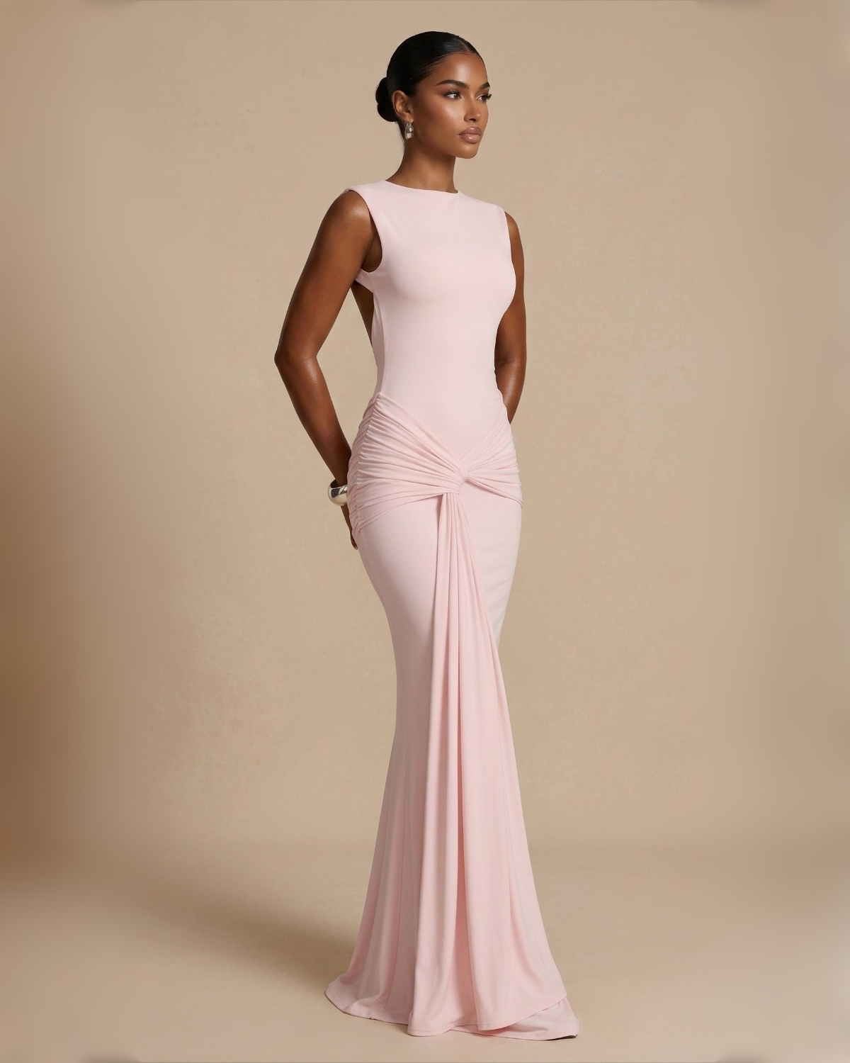 The Serenity Maxi Dress - Baby Pink