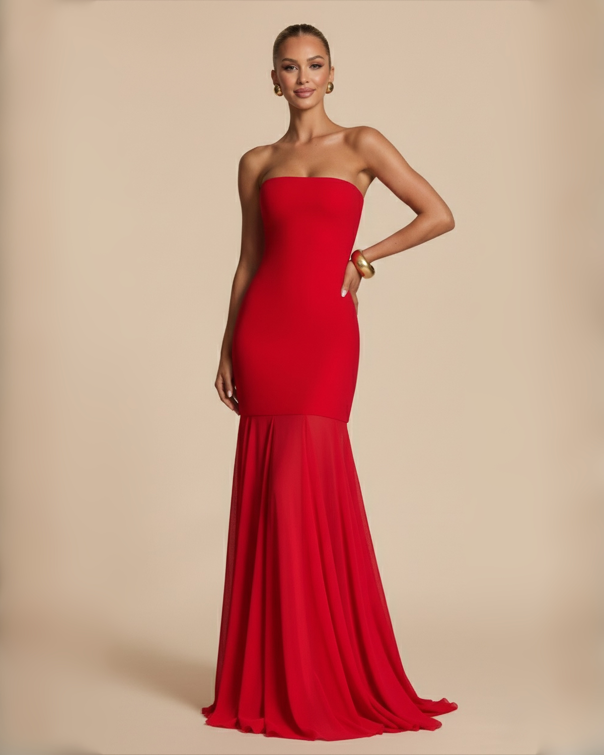 The Danya Maxi Dress - Red
