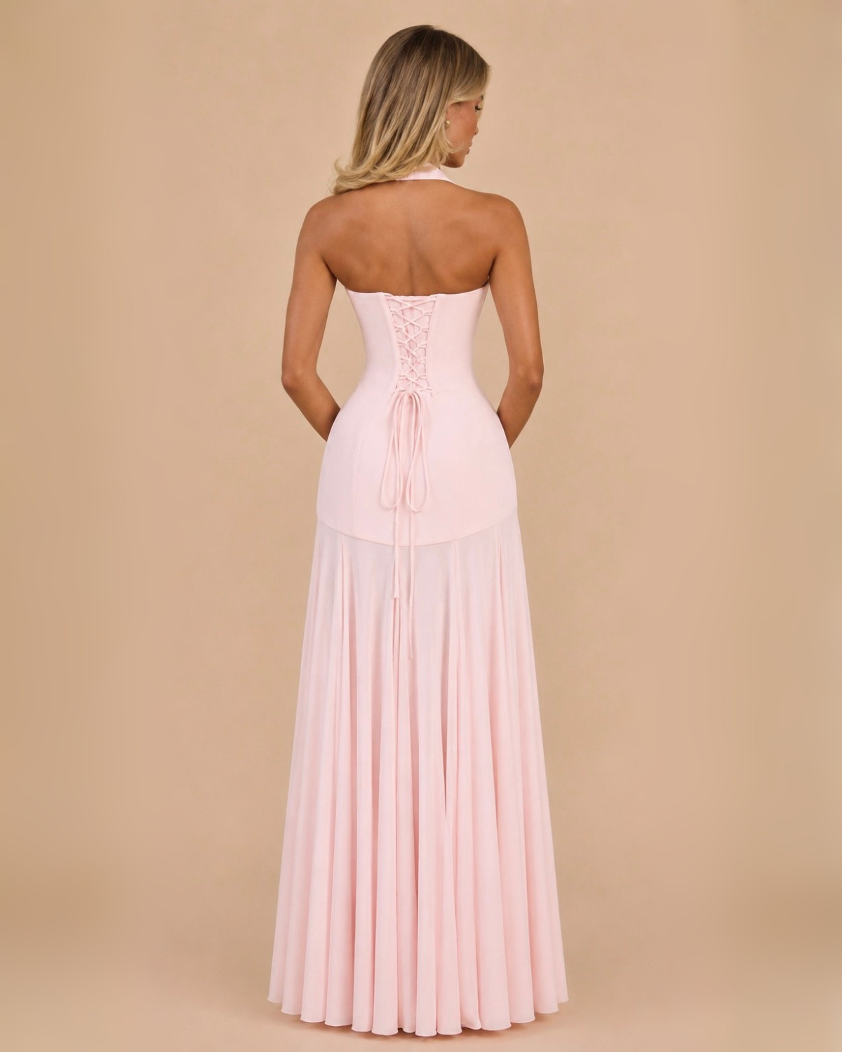 The Belle Maxi Dress - Baby Pink