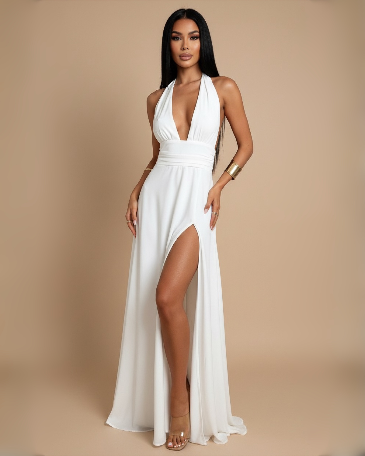 The Chloe Maxi Dress - White