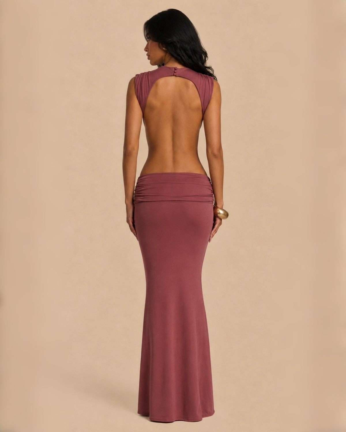 The Chantelle Maxi Dress - Dusty Rose
