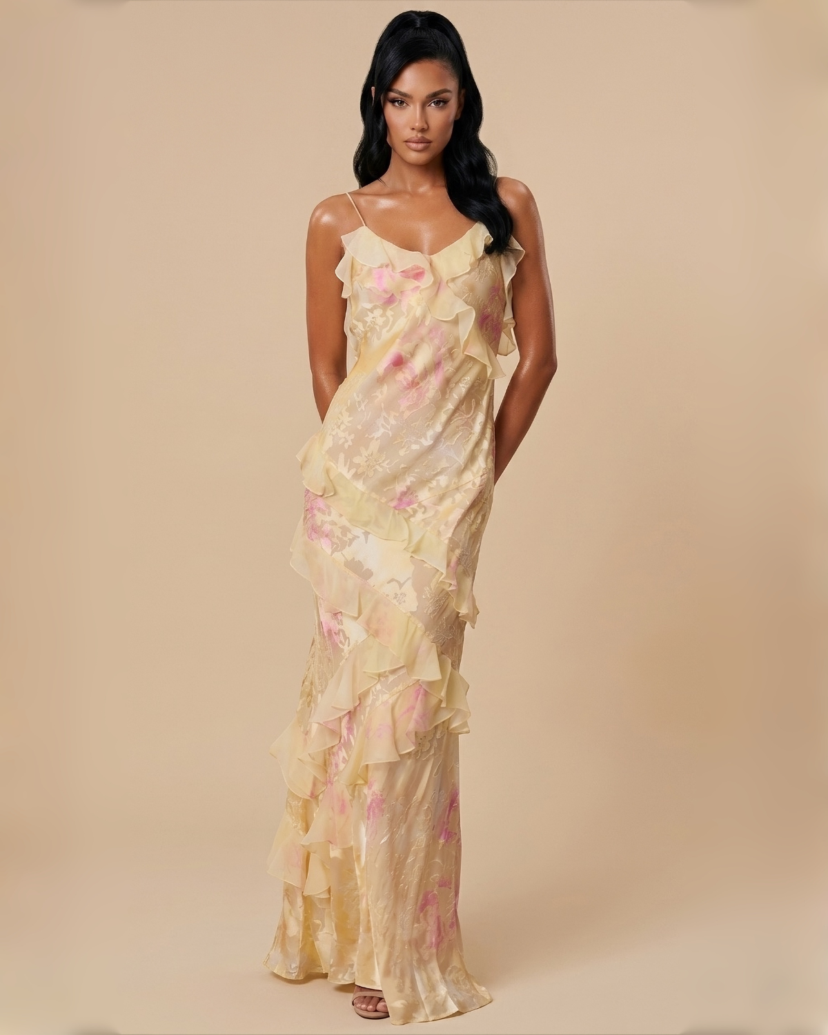 The Blossom Maxi Dress - Yellow
